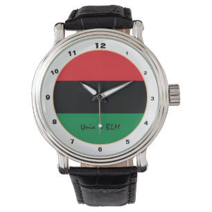 Reloj De Pulsera Moda elegante Pan African, símbolo de la bandera d