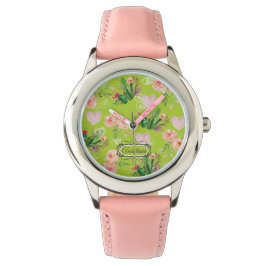 Reloj De Pulsera Moda Floral Cactus Personalizada