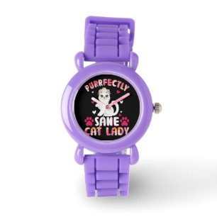 Reloj De Pulsera Moda Lady Cat, Gato Purfectamente Sane