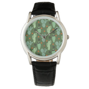 Reloj De Pulsera Modelo abstracto del desierto del cactus del