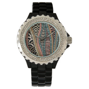 Reloj De Pulsera Modelo abstracto en estilo étnico
