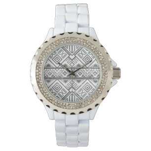 Reloj De Pulsera Modelo azteca geométrico abstracto 2