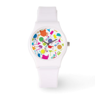 Reloj De Pulsera Modelo con la materia de cocina coloreada