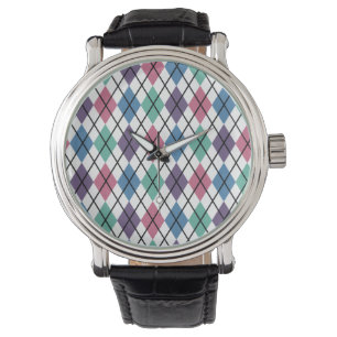 Reloj De Pulsera Modelo de Argyle de la primavera
