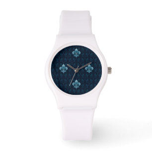 Reloj De Pulsera Modelo de la flor de lis
