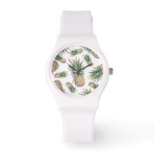Reloj De Pulsera Modelo de la piña de la acuarela