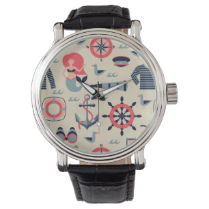 Reloj De Pulsera Modelo de la vida marina