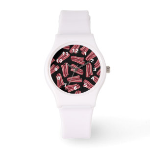 Reloj De Pulsera Modelo de las tiras de tocino