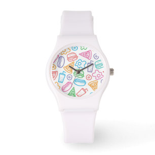 Reloj De Pulsera Modelo de los alimentos de preparación rápida