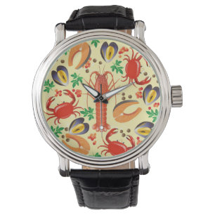 Reloj De Pulsera Modelo de los mariscos