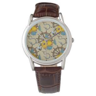 Reloj De Pulsera Modelo del capitán de mar pescado