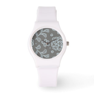 Reloj De Pulsera Modelo del cordón, vintage 6 de la flor