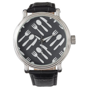 Reloj De Pulsera Modelo del cuchillo de la cuchara de la