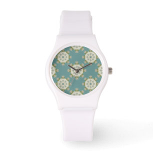 Reloj De Pulsera Modelo del damasco con los elementos abstractos