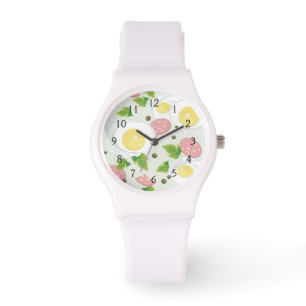 Reloj De Pulsera Modelo del huevo y de la salchicha