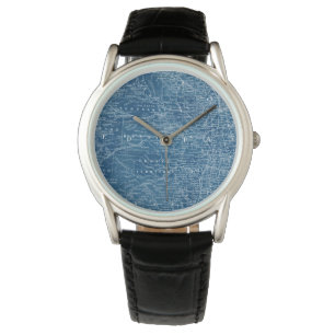 Reloj De Pulsera Modelo del mapa de los E.E.U.U.