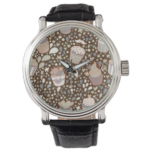 Reloj De Pulsera Modelo dulce hecho de magdalenas sabrosas