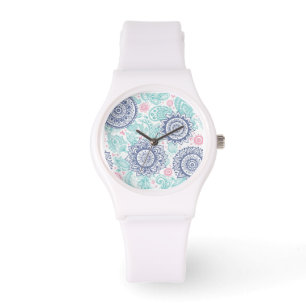 Reloj De Pulsera Modelo étnico de Paisley