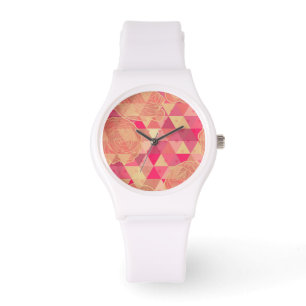 Reloj De Pulsera Modelo geométrico de la flor