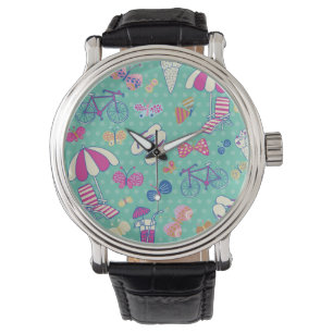 Reloj De Pulsera Modelo hermoso con los elementos del verano