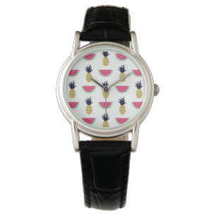 Reloj De Pulsera Modelo lindo del Doodle de la piña y de la sandí