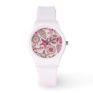 Reloj De Pulsera Modelo rosado del mar