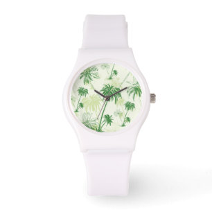 Reloj De Pulsera Modelo verde de la palmera