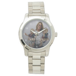 Reloj De Pulsera Modern Best Grandma Ever Photo Personalized