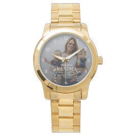 Reloj De Pulsera Modern Best Grandma Ever Photo Personalized