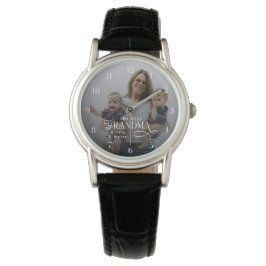 Reloj De Pulsera Modern Best Grandma Ever Photo Personalized