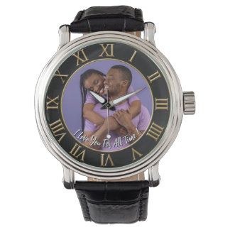 Reloj De Pulsera Modern Personalized Love Message Gift Custom Photo