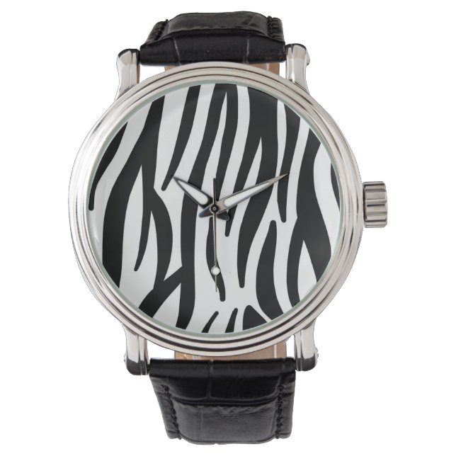 Reloj De Pulsera Modern Zebra Print Wrist Watch - Bold Abstract  (Anverso)