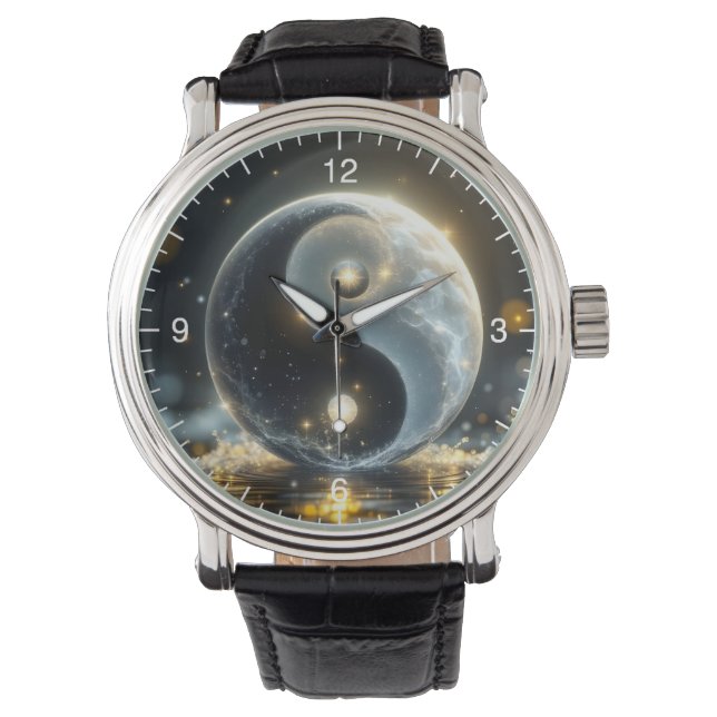 Reloj De Pulsera Modern Zen Yin and Yang vibes  (Anverso)
