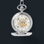 Reloj De Pulsera Moderna Flor Floral Abeja Moda estilo Womans<br><div class="desc">La moderna Moda Womans Watches,  florida florida florida floral floral,  presenta una moderna decoración de acuarela de color amarillo con flores y abejas. Creado por Evco Studio www.zazzle.com/store/evcostudio</div>