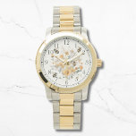 Reloj De Pulsera Moderna Flor Floral Abeja Moda estilo Womans<br><div class="desc">La moderna Moda Womans Watches,  florida florida florida floral floral,  presenta una moderna decoración de acuarela de color amarillo con flores y abejas. Creado por Evco Studio www.zazzle.com/store/evcostudio</div>