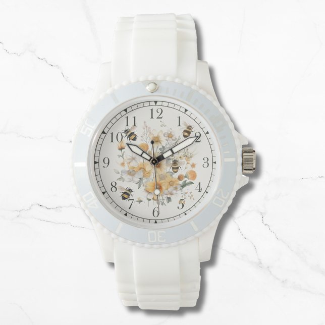 Reloj De Pulsera Moderna Flor Floral Abeja Moda estilo Womans (Subido por el creador)