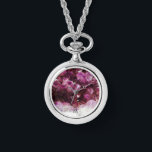 Reloj De Pulsera Moderna moda de moda amatista púrpura monogramada<br><div class="desc">Observar con un diseño moderno de piedra mineral de amatista púrpura de moda. Elegante diseño. Puede añadir su propio monograma para personalizar.</div>