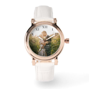 Reloj De Pulsera Moderna y elegante foto de un Boda de la nueva Wed