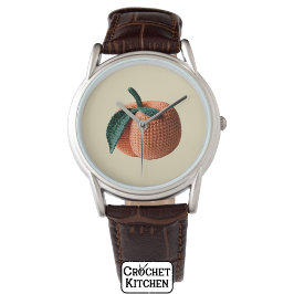 Reloj De Pulsera Moderna y moderna moda Amigurumi Crochet Peach