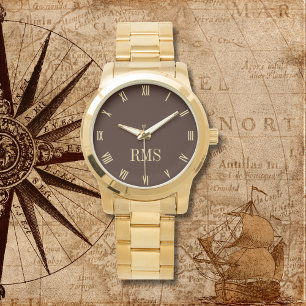 Reloj De Pulsera Moderno brazalete de oro sobredimensionado en colo