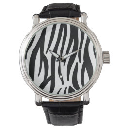 Reloj de Pulsera Moderno con Estampado de Cebra -