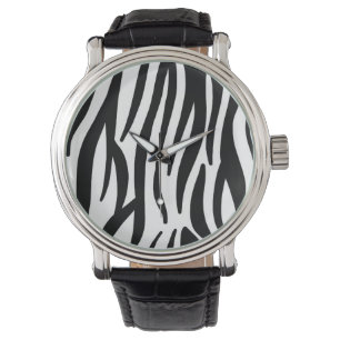 Reloj de Pulsera Moderno con Estampado de Cebra -