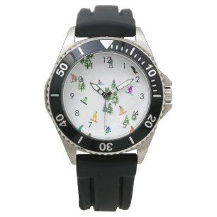 Reloj De Pulsera Moderno freeride Snowboard Snowboard Art