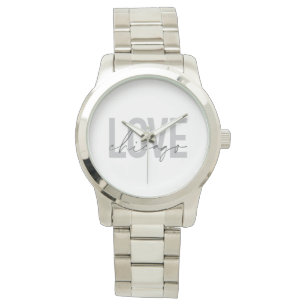 Reloj De Pulsera Moderno, fresco, simple, mínimo, diseño Love Chica