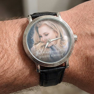 Reloj De Pulsera Moderno personalizado en la memoria amorosa Monu