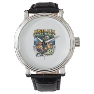 Reloj De Pulsera Modo Gol Australia Esqueleto Delantero Naciones Ro