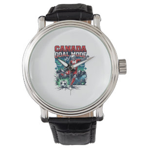 Reloj De Pulsera Modo Gol Canadá Esqueleto Delantero Naciones Dinám