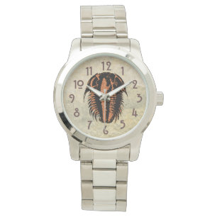 Reloj De Pulsera Modocia Typicalis Trilobita fósil