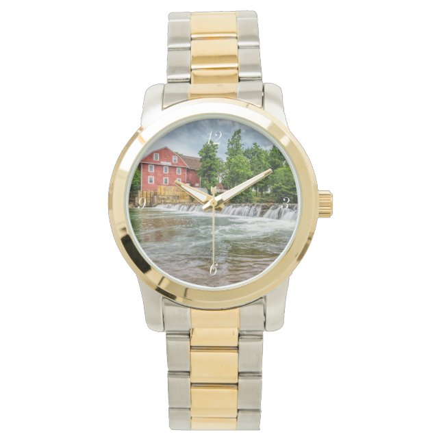 Reloj De Pulsera Molino de águila de guerra y cascada (Anverso)