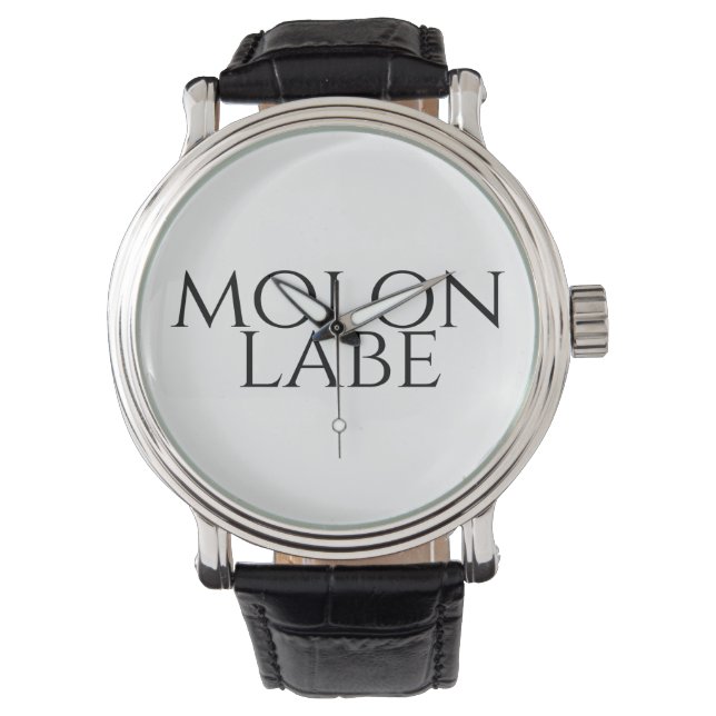 Reloj De Pulsera Molon Labe (Anverso)
